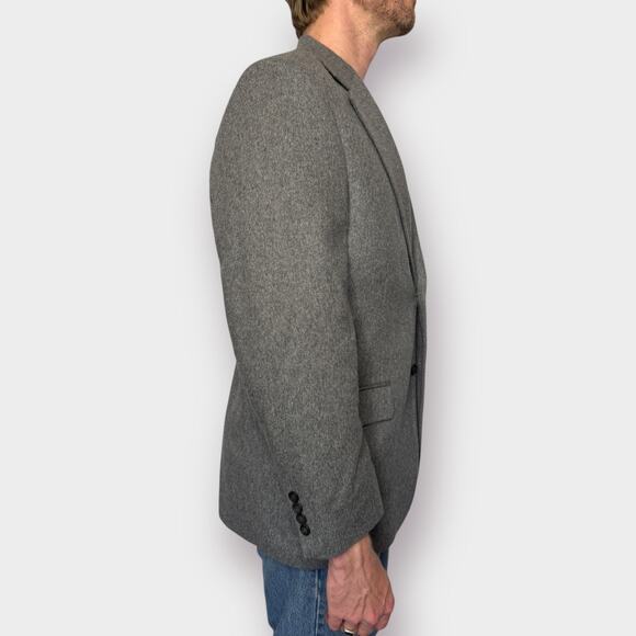 Oscar de La Renta Gray Wool Cashmere Blazer - Picture 5 of 7